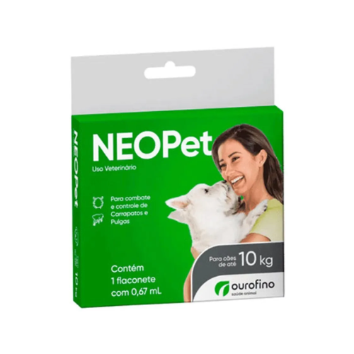 Antiparasítário NEOPet Para Cães Contém 1 Flaconete com 0,67ml 0,67ml