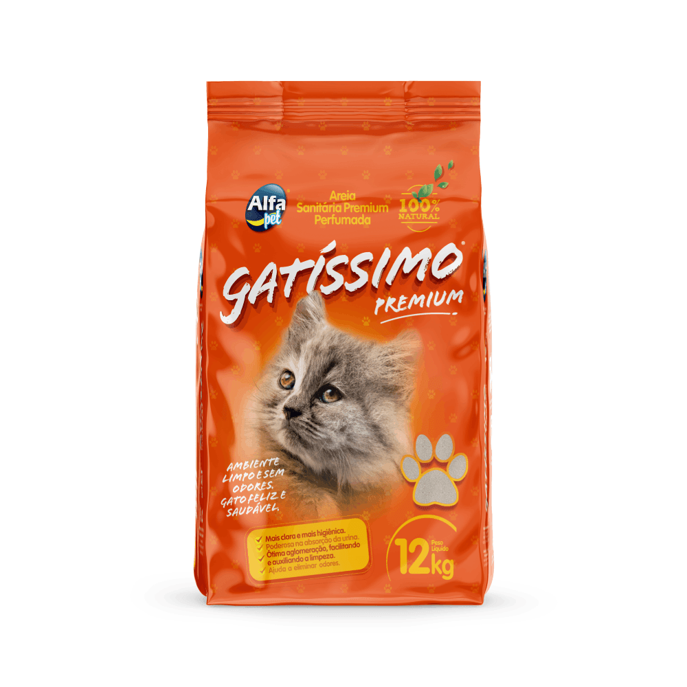 Areia Higienica Gatissimo 12kg Extra-Fina 12kg