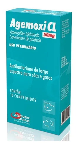 Agemoxi CL 50mg 10 Comprimidos 10 comprimidos