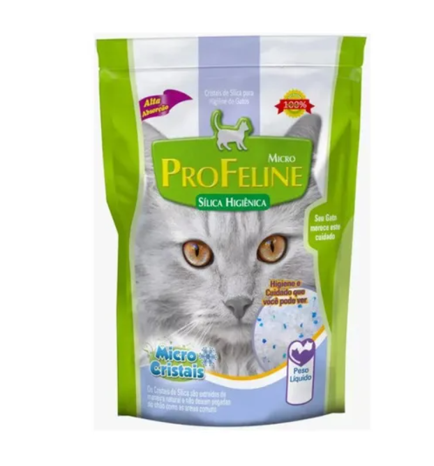 Areia Sílica Pro-Feline 1,4kg Extra-Fina 1,4kg