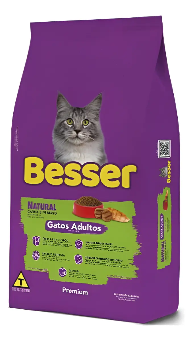 Ração Besser Natural 20kg Gatos Adultos CARNE E FRANGO 20kg