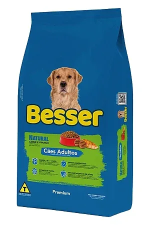 Ração Besser Natural 25kg Cães Adultos Porte Grande CARNE E FRANGO 25kg